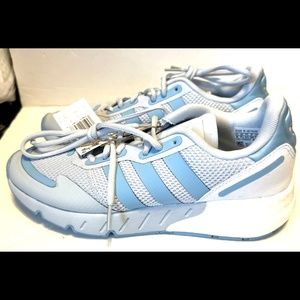 Adidas ZX Boost Shoes Womens Sz 9 Blue Athletic Running Training Sneaker FY3630
